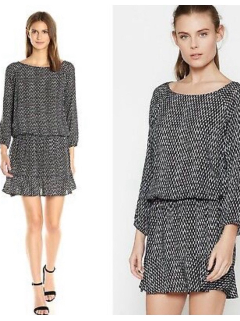 SOFT JOIE Ikat black white
Mini dress small